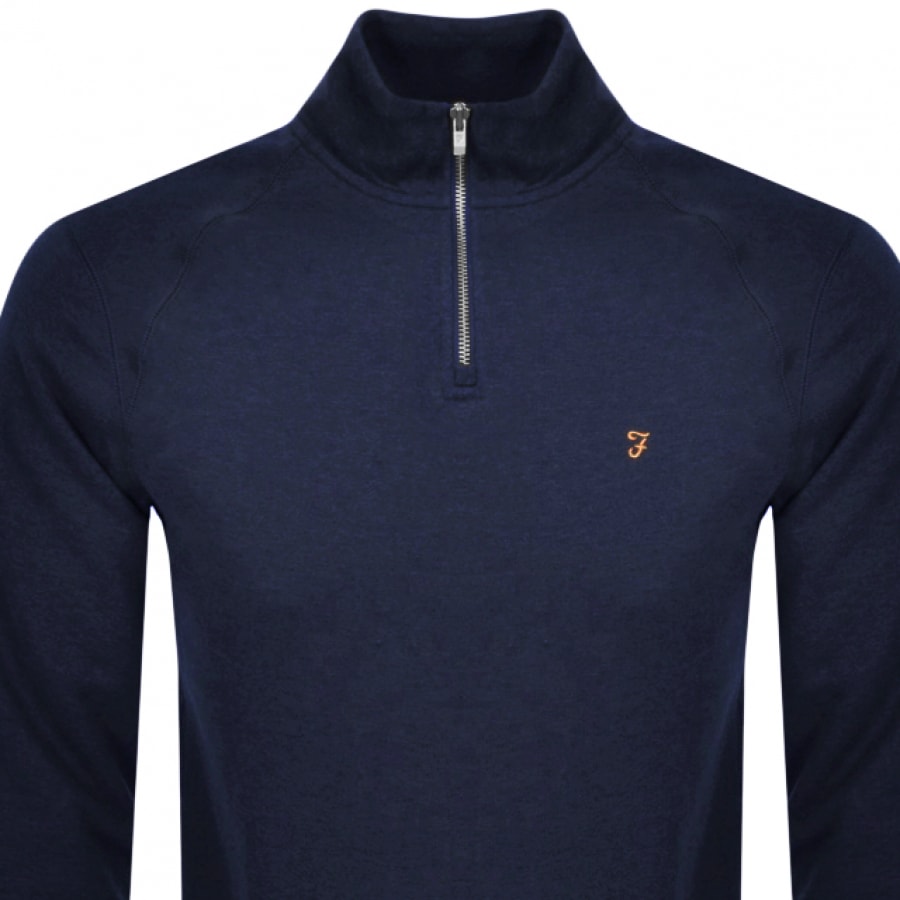Alternative Image for ProductFarah Vintage Jim Half Zip Sweatshirt Navy2